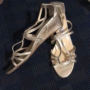 Jimmy choo gold sandal